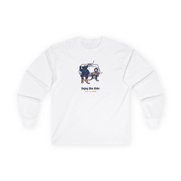 Life is dead. Enjoy the Ride - Jerry and His Best Bear Bud - Grateful Dead Long Sleeve Tee StealieShop
